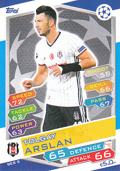 Tolgay Arslan Besiktas JK 2016/17 Topps Match Attax CL #BES09